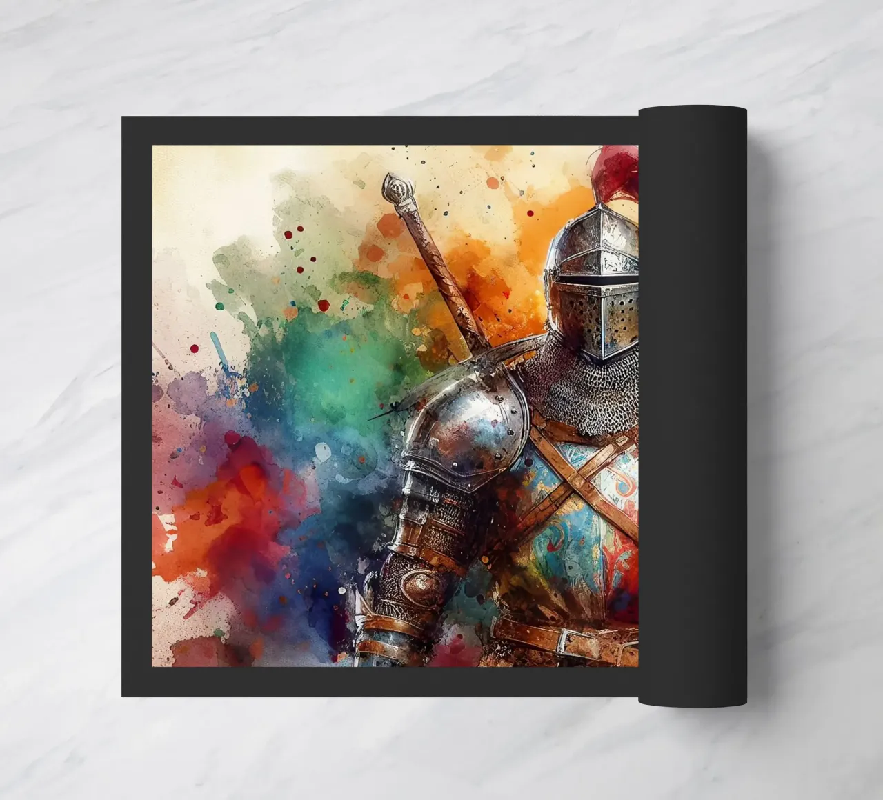 Guerrier du Moyen-Âge paillasson de 🎁 ARTVI-SHOP