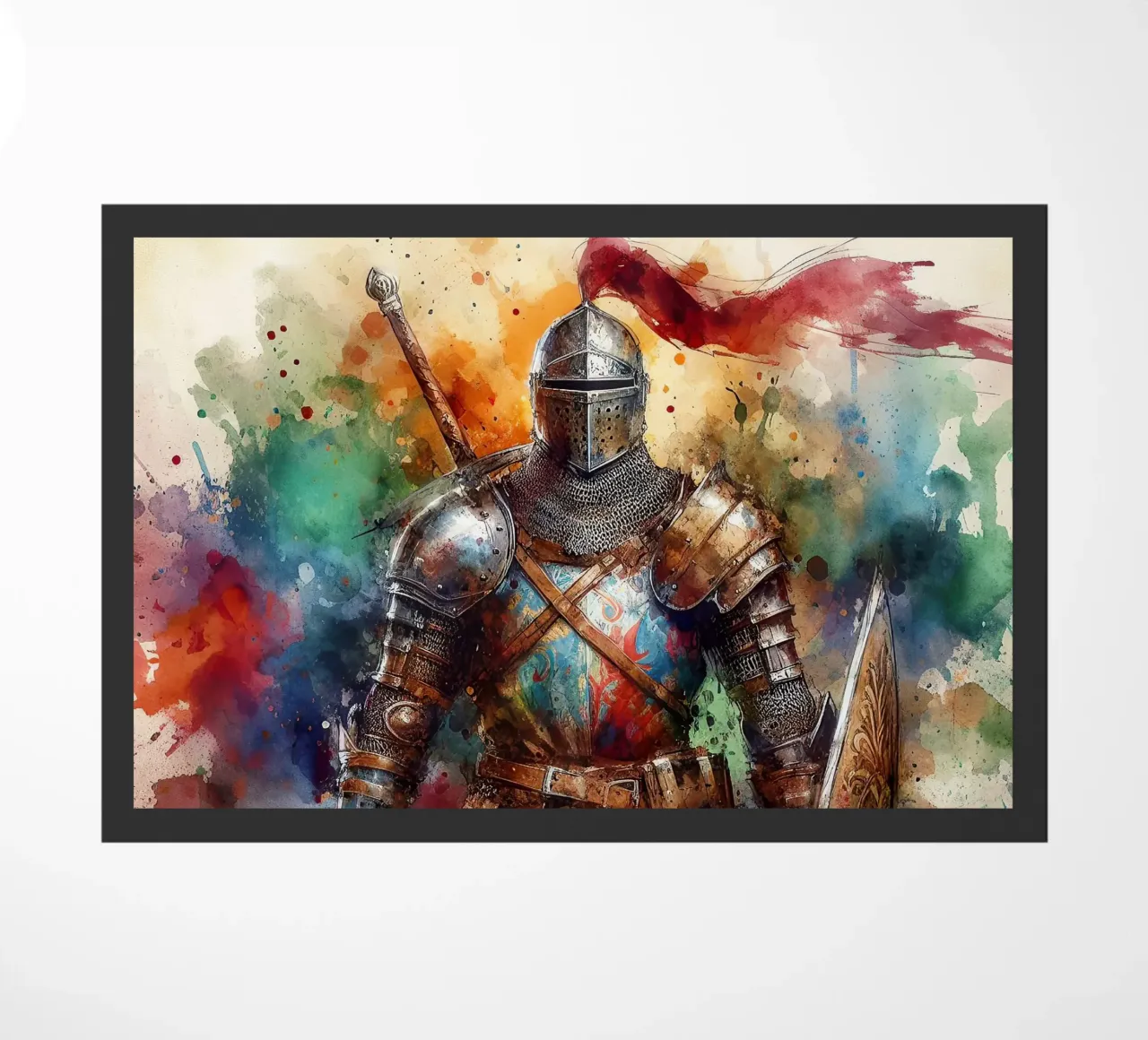 Guerrier du Moyen-Âge paillasson de 🎁 ARTVI-SHOP