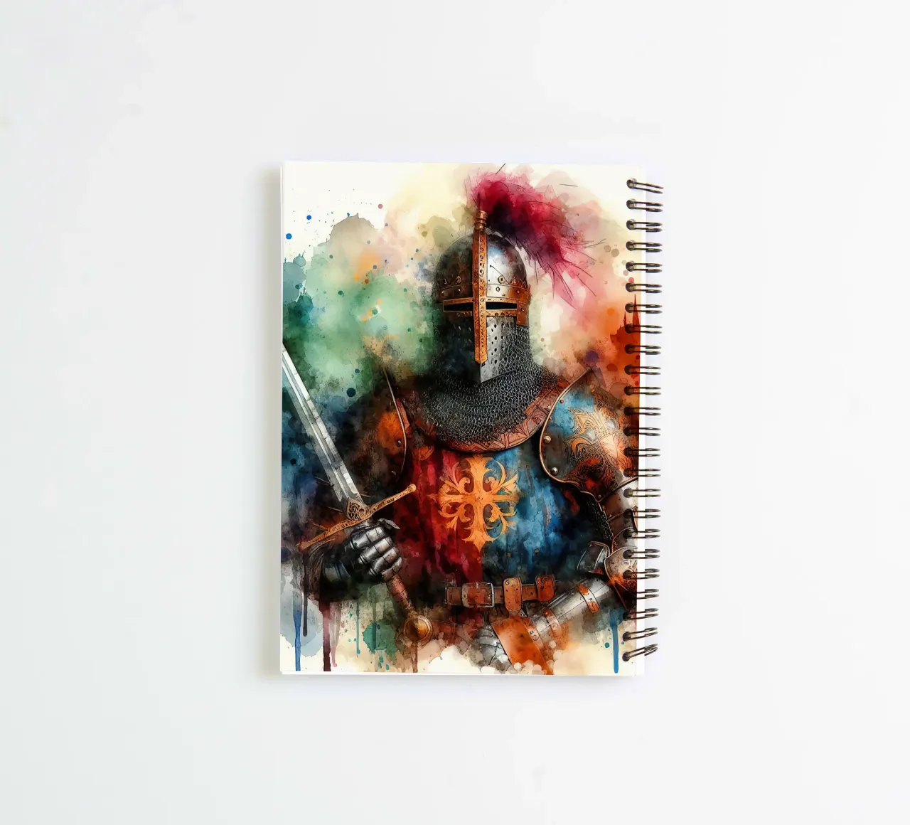 Krijger uit de middeleeuwen notitieboek met spiraal van 🎁 ARTVI-SHOP