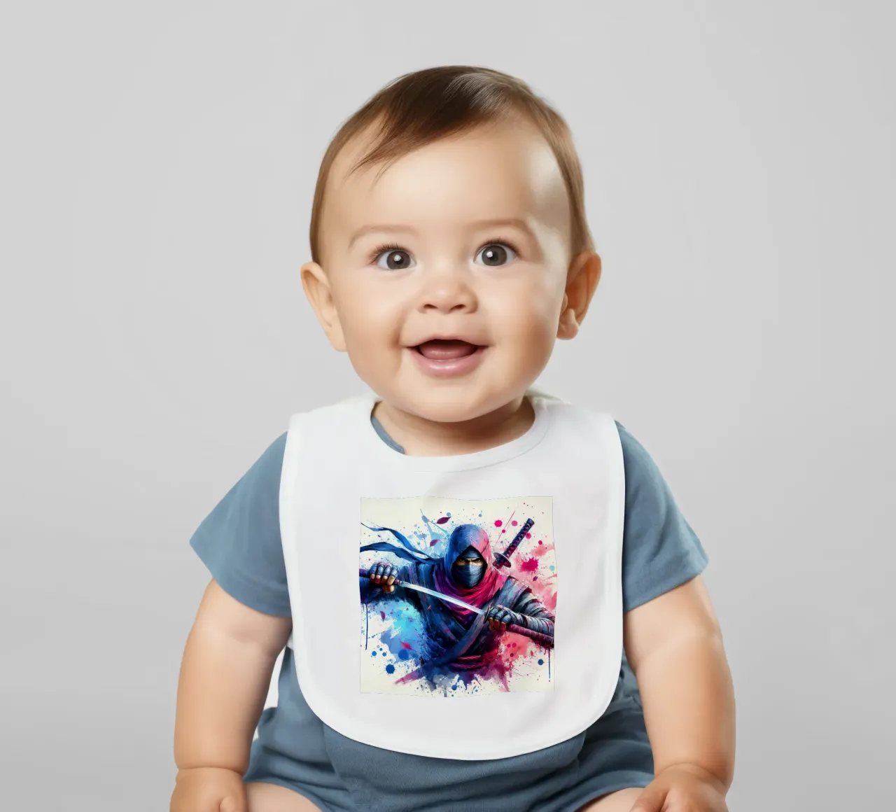 Il Ninja bavaglino da 🎁 NOBELART