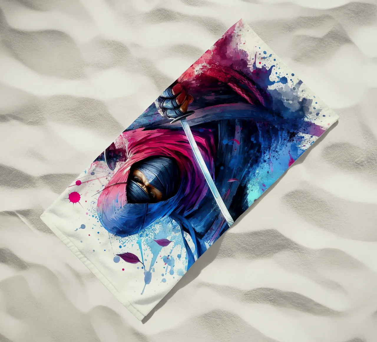 Il Ninja telo mare da 🎁 NOBELART