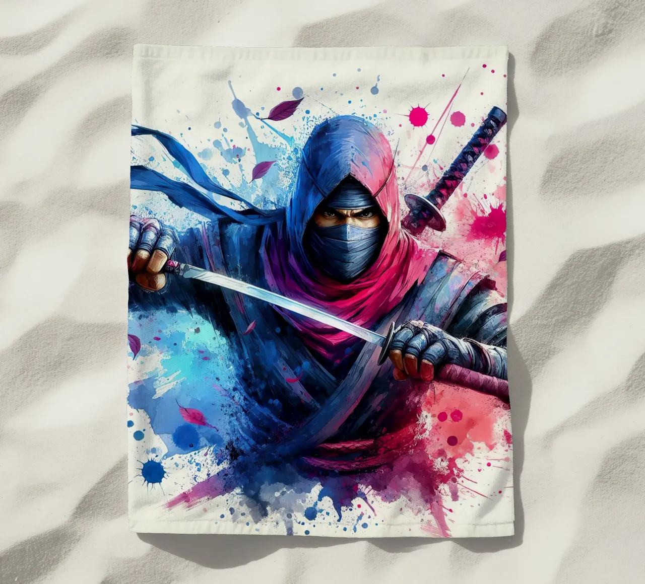 Il Ninja telo mare da 🎁 NOBELART