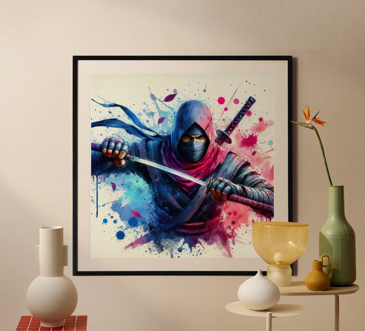 De Ninja poster van 🎁 NOBELART