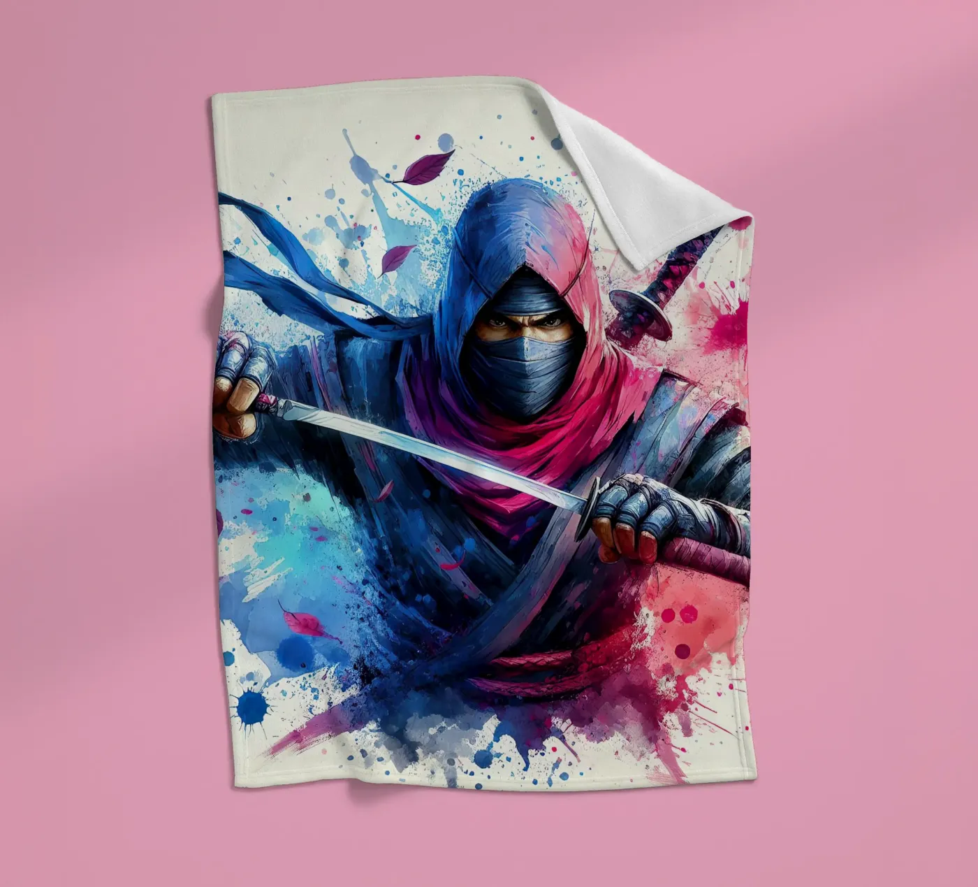 De Ninja fleecedeken van 🎁 NOBELART