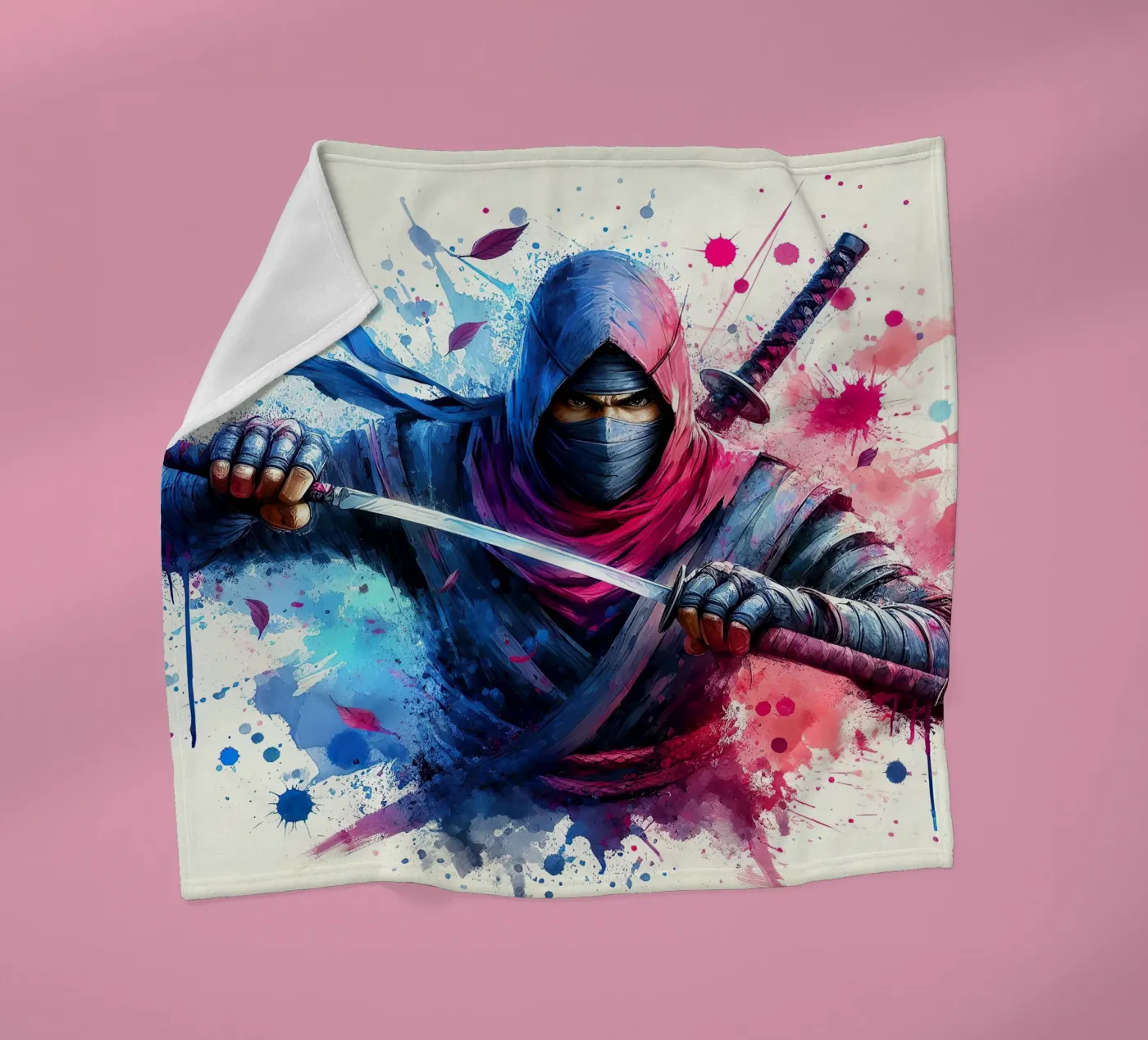 De Ninja fleecedeken van 🎁 NOBELART