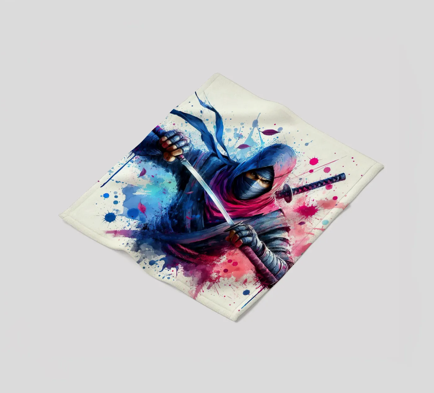 De Ninja fleecedeken van 🎁 NOBELART