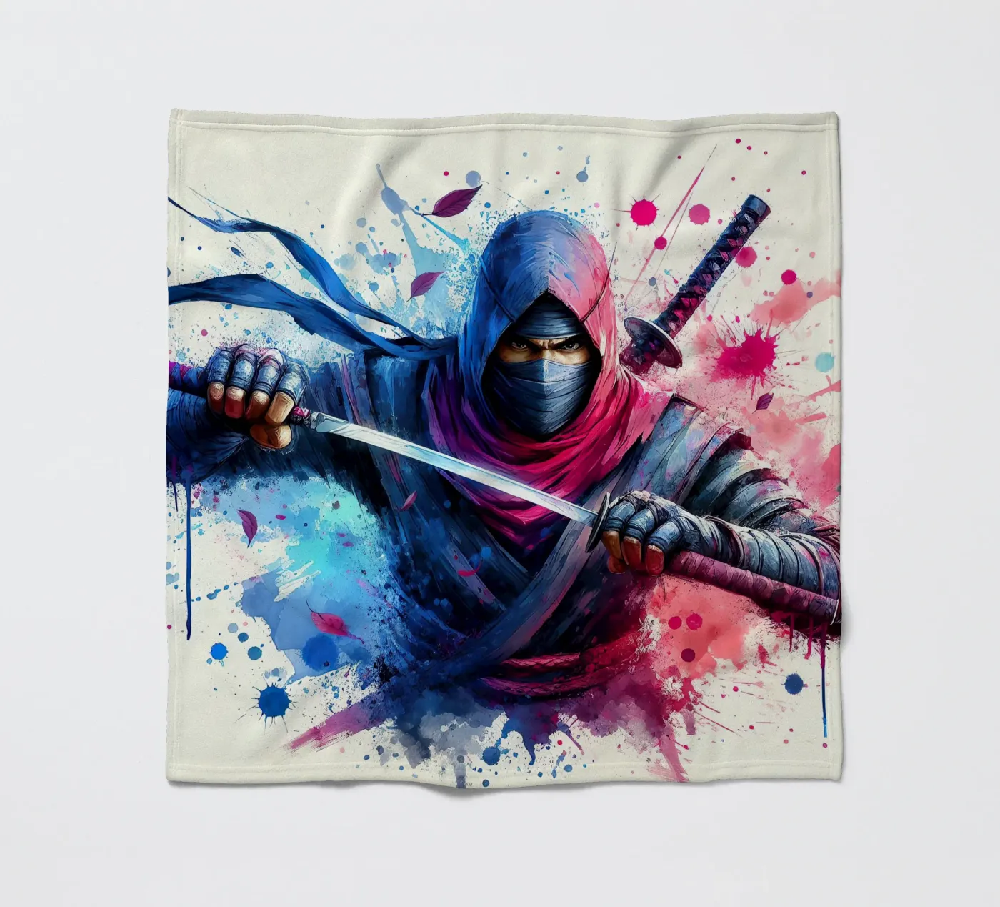 De Ninja fleecedeken van 🎁 NOBELART