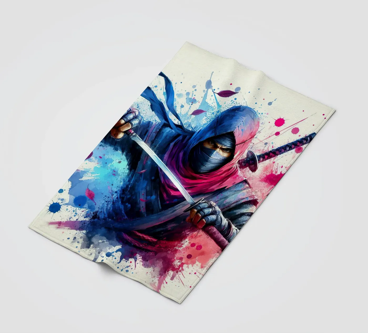 De Ninja fleecedeken van 🎁 NOBELART