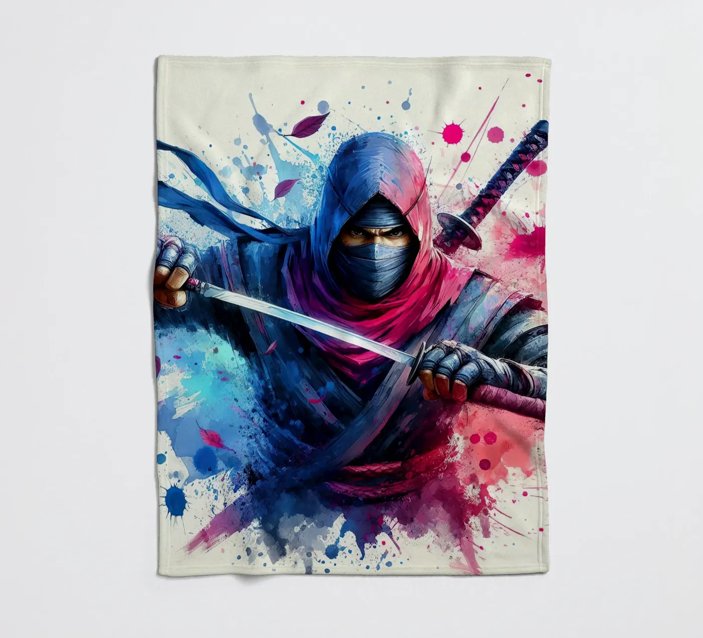 De Ninja fleecedeken van 🎁 NOBELART
