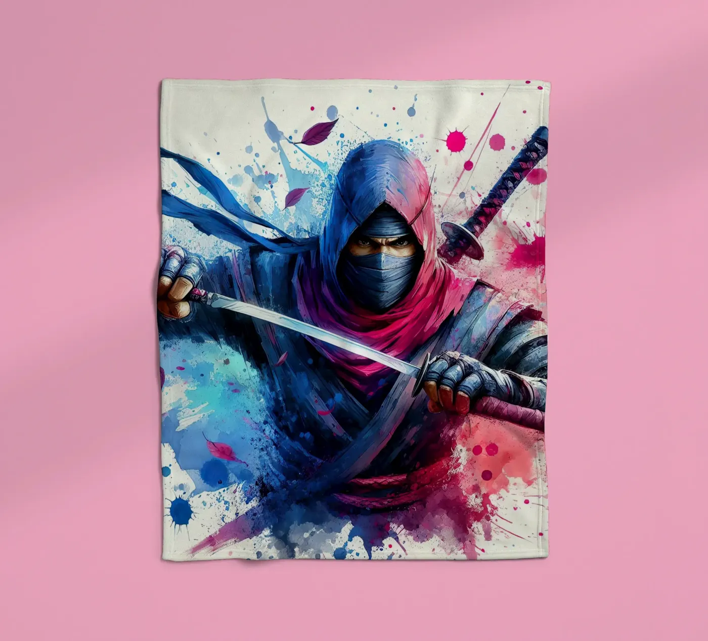De Ninja fleecedeken van 🎁 NOBELART