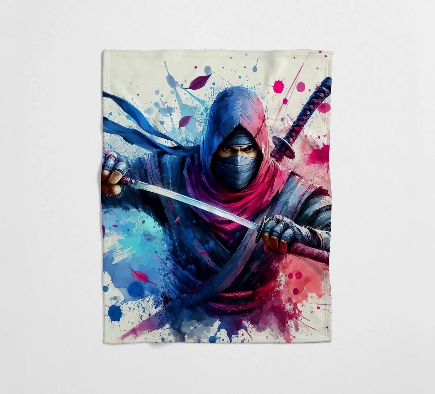 De Ninja fleecedeken van 🎁 NOBELART