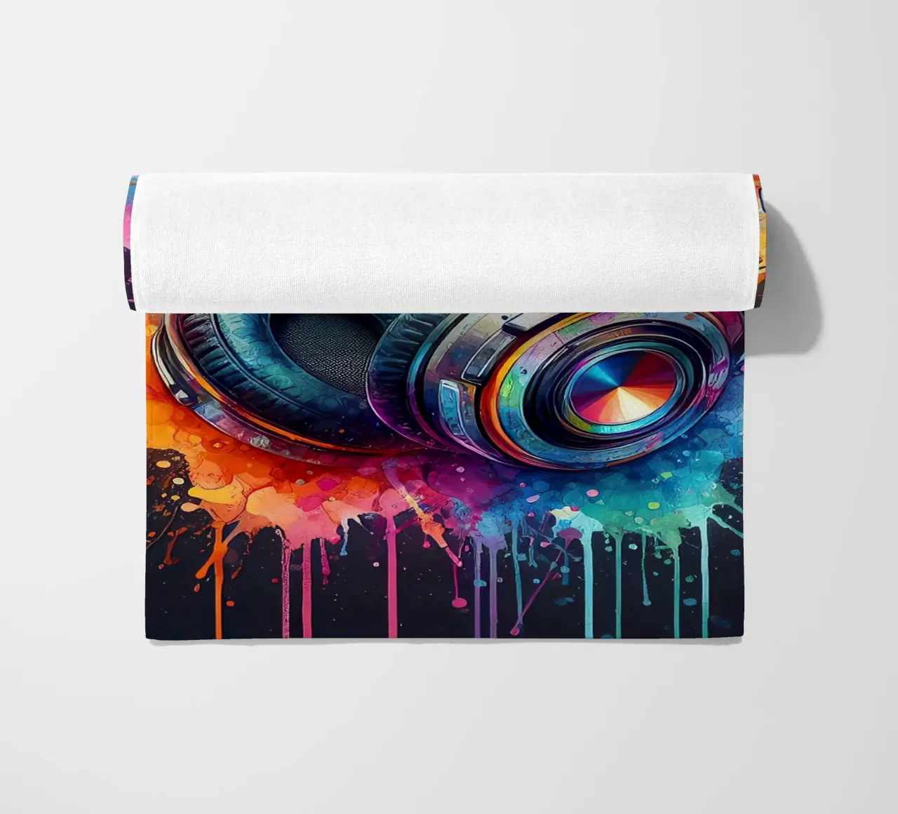 Cuffie in acquerello telo mare da ARTVI-SHOP