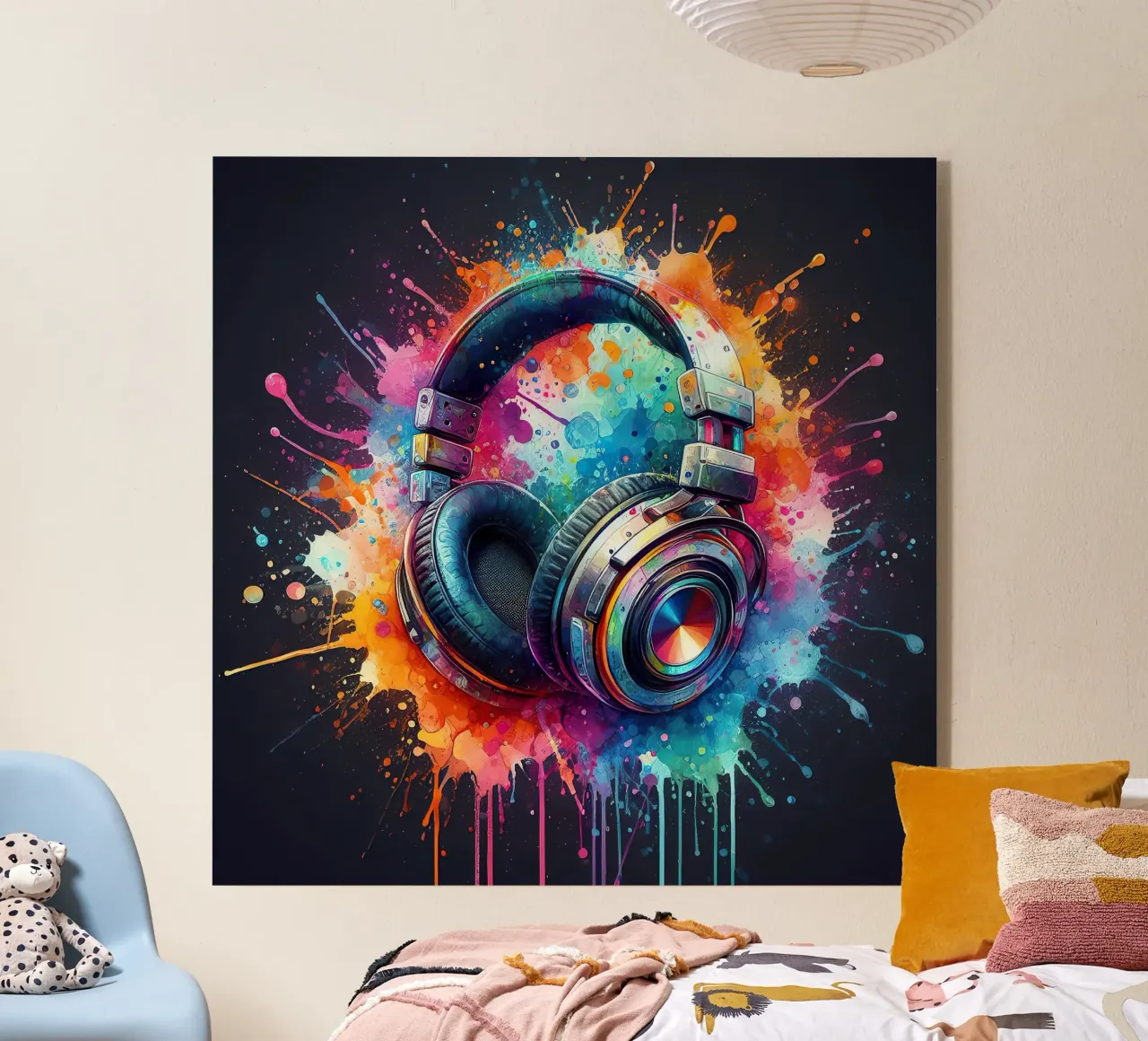 Cuffie in acquerello plexiglass da 🎁 ARTVI-SHOP