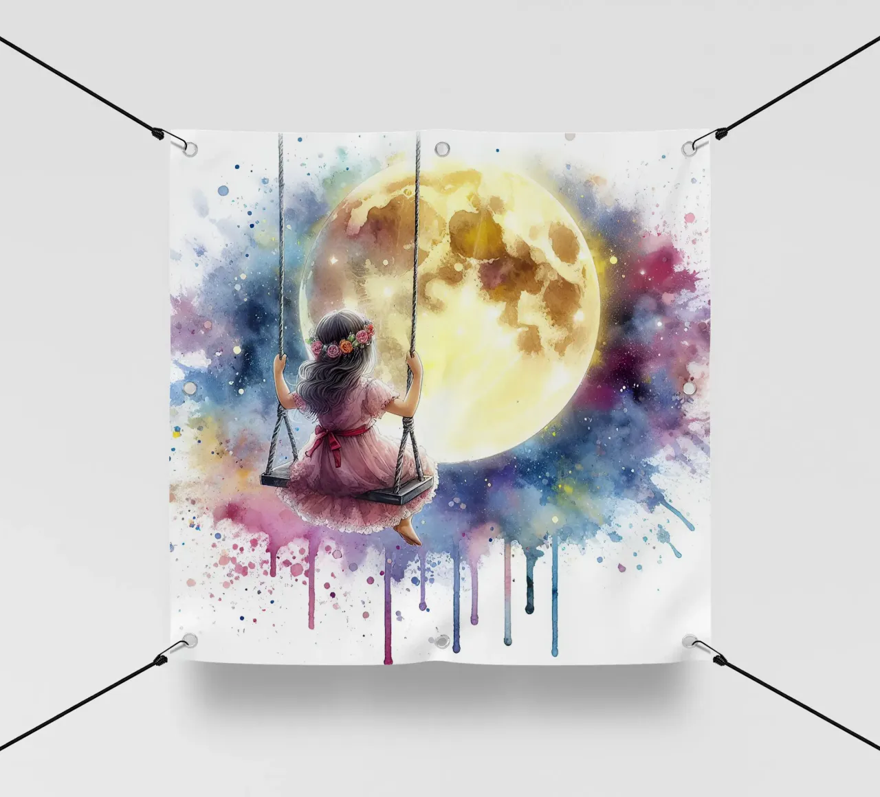 L'oscillazione della luna telo in pvc da 🎁 ARTVI-SHOP