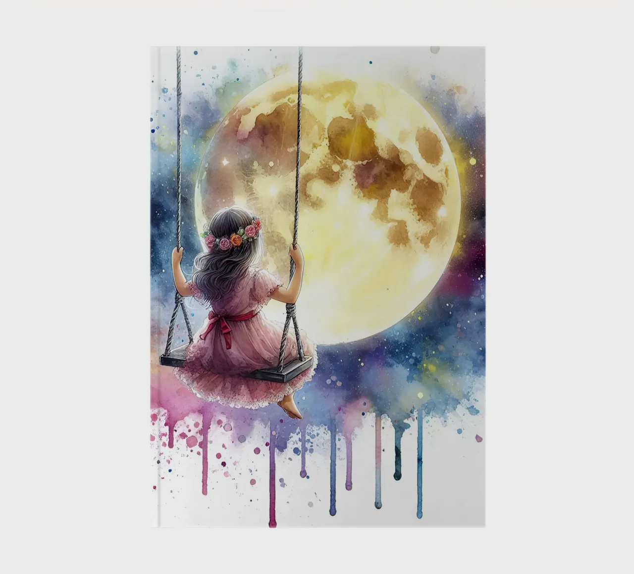 Swing of the moon notebook by 🎁 ARTVI-SHOP