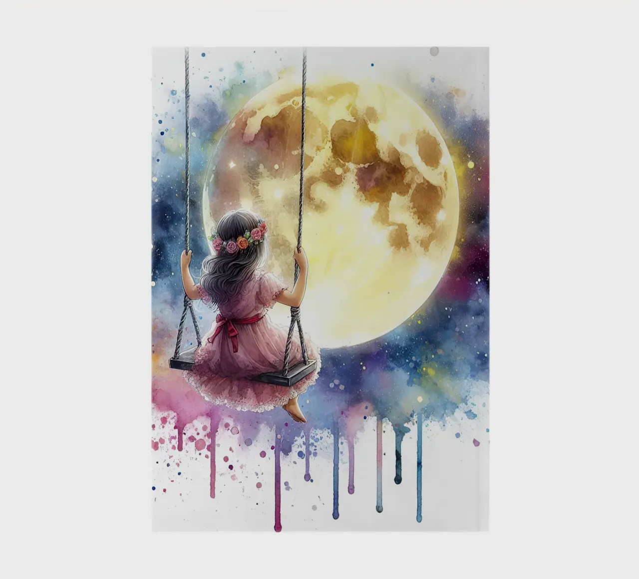 Swing of the moon notebook by 🎁 ARTVI-SHOP