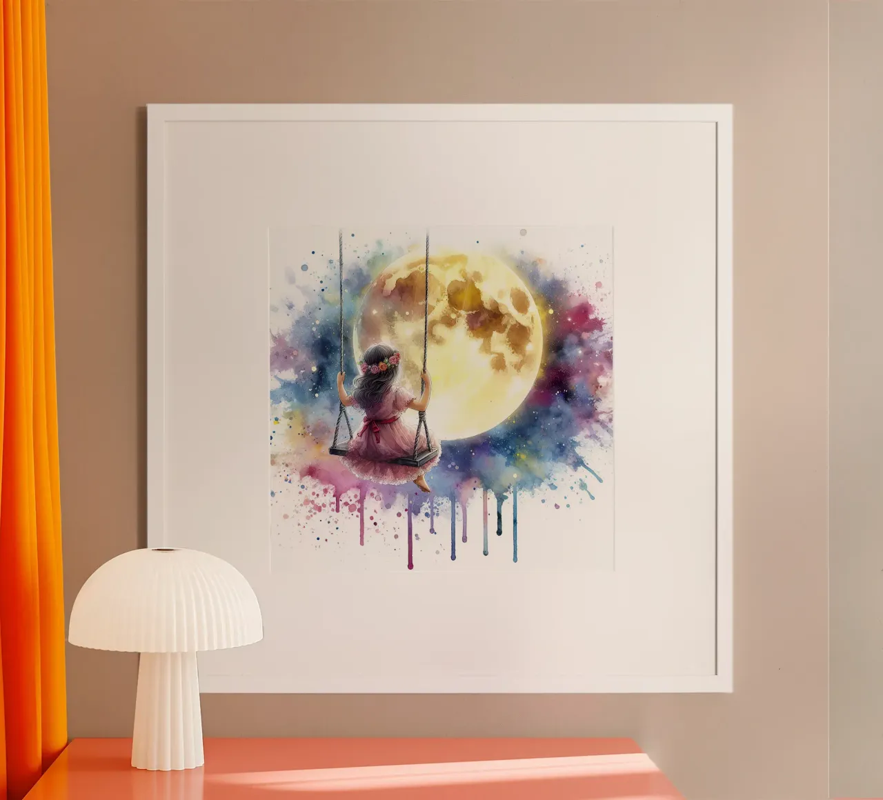 L'oscillazione della luna carta hahnemühle da 🎁 ARTVI-SHOP