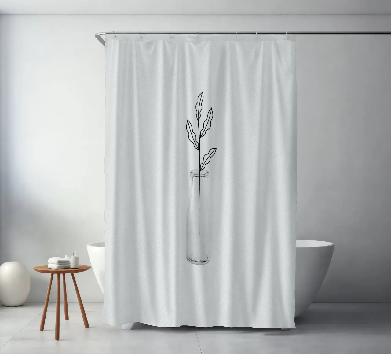 Natura morta di foglie tenda da doccia da Orara Studio