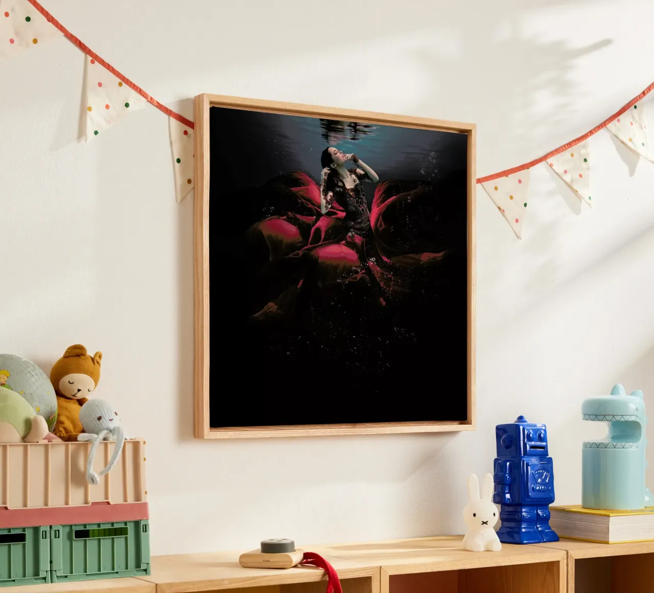 The Lady in Red - Martha Suherman tela con Cornice a cassetta da Pictufy