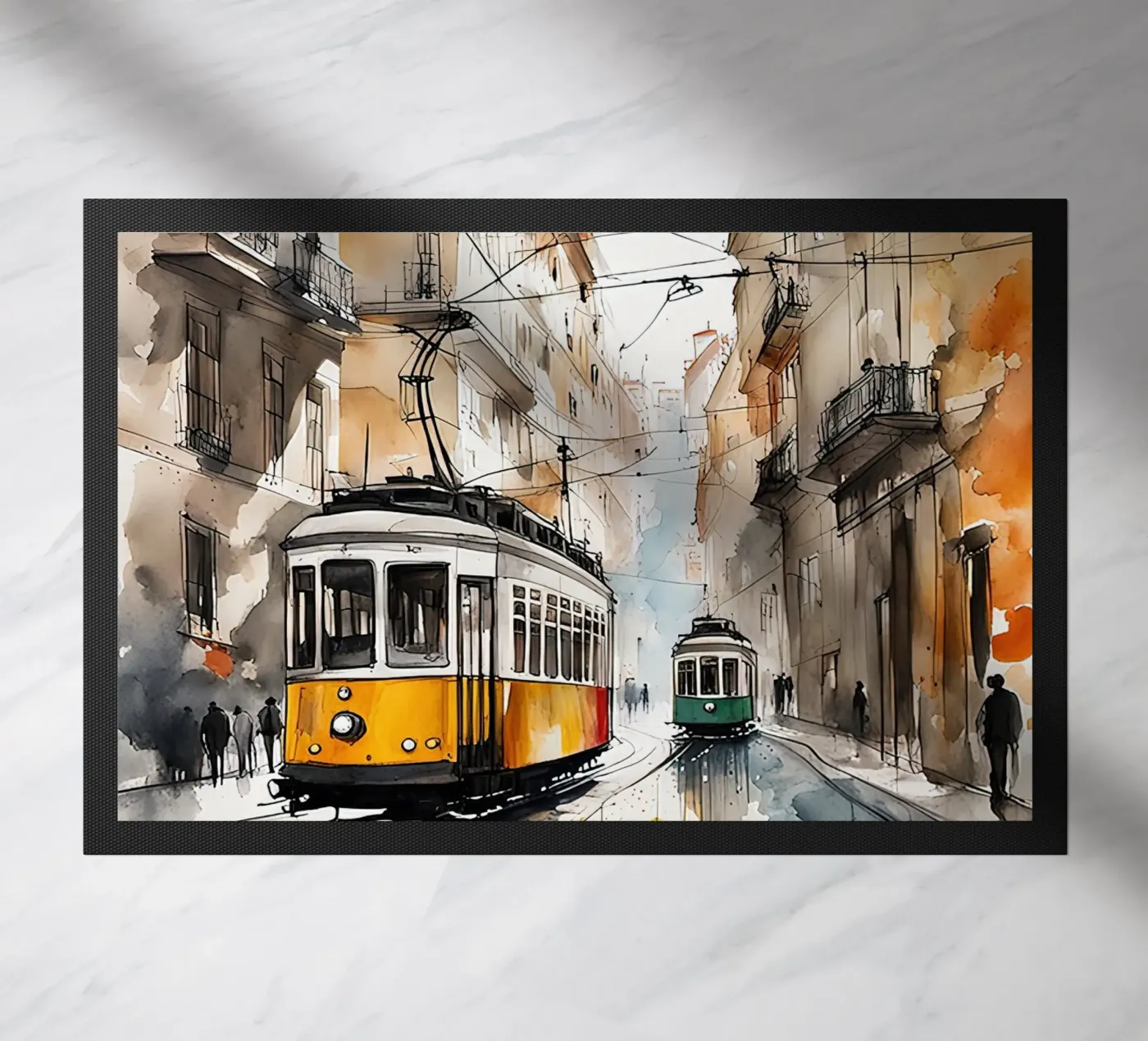Lisbon doormat by 🎁 NOBELART