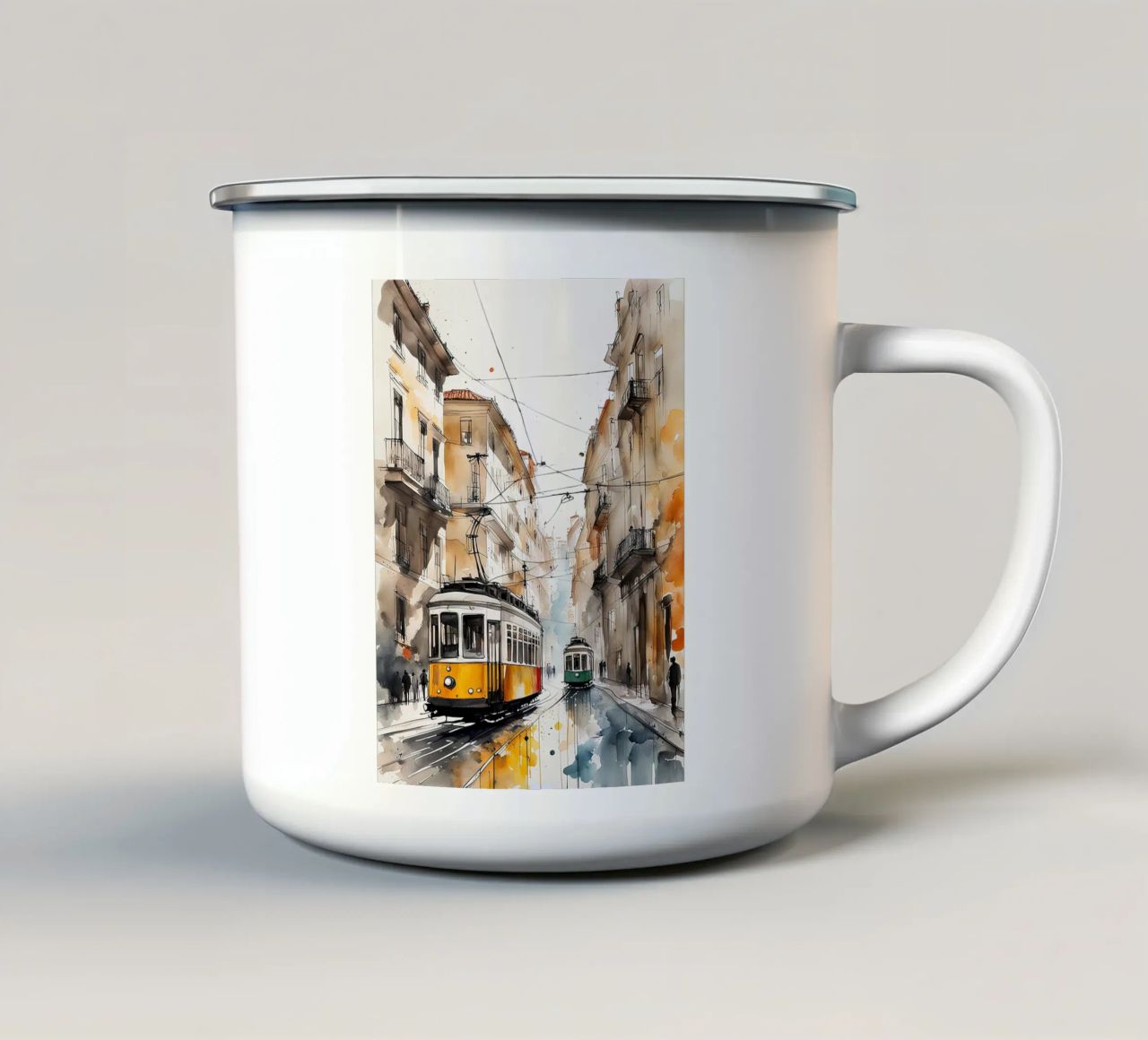 Lisbona tazza in smalto da ARTVI-SHOP