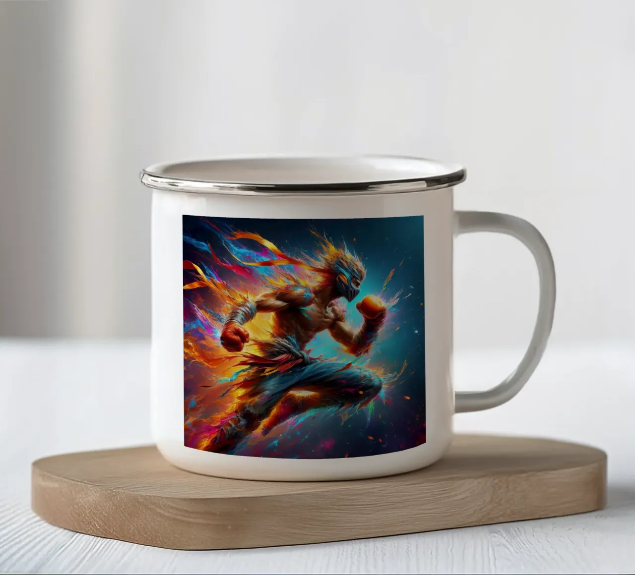 Il combattimento tazza in smalto da ARTVI-SHOP