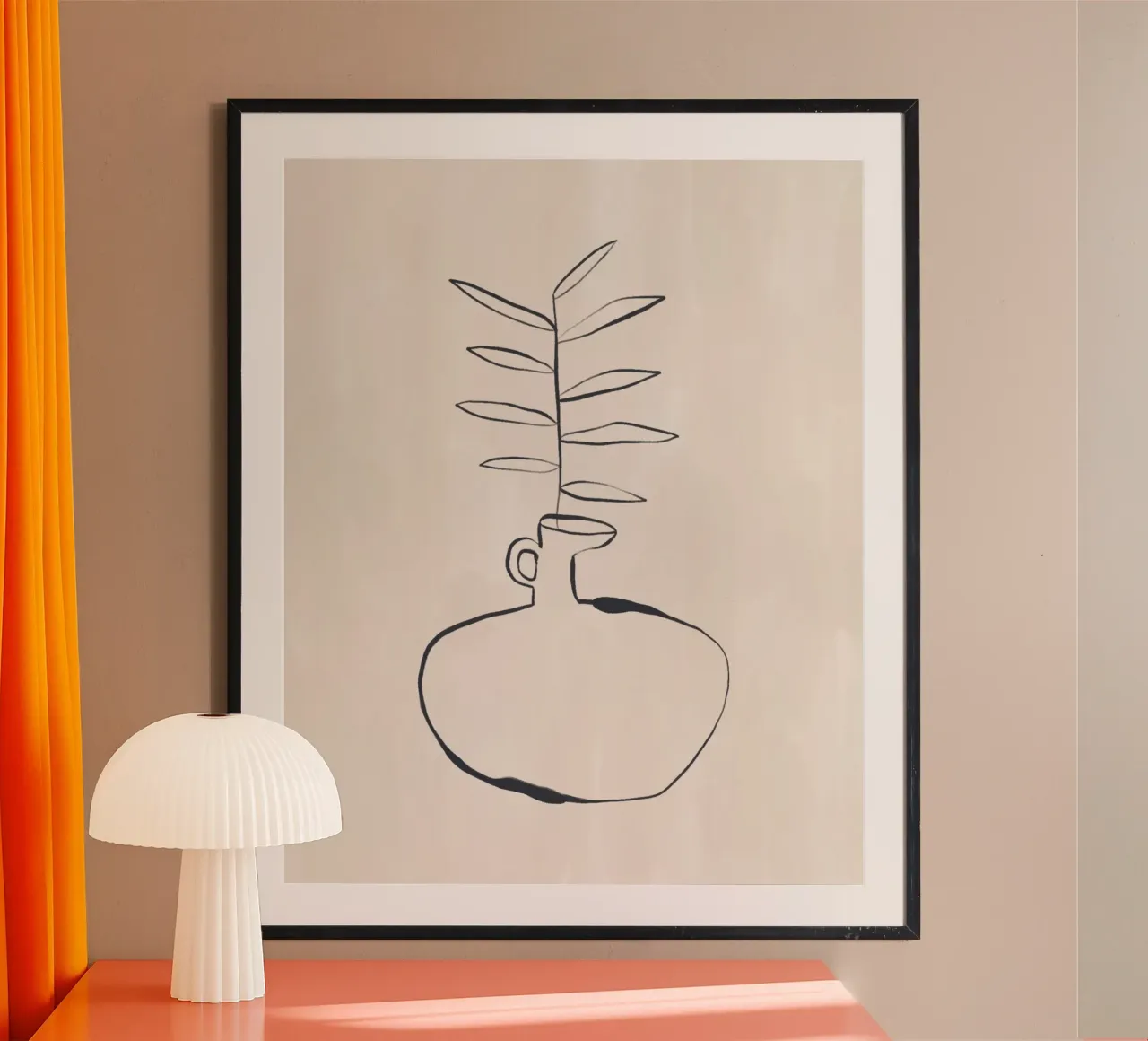 Olive Vase hahnemühle by Ivy Green Illustrations