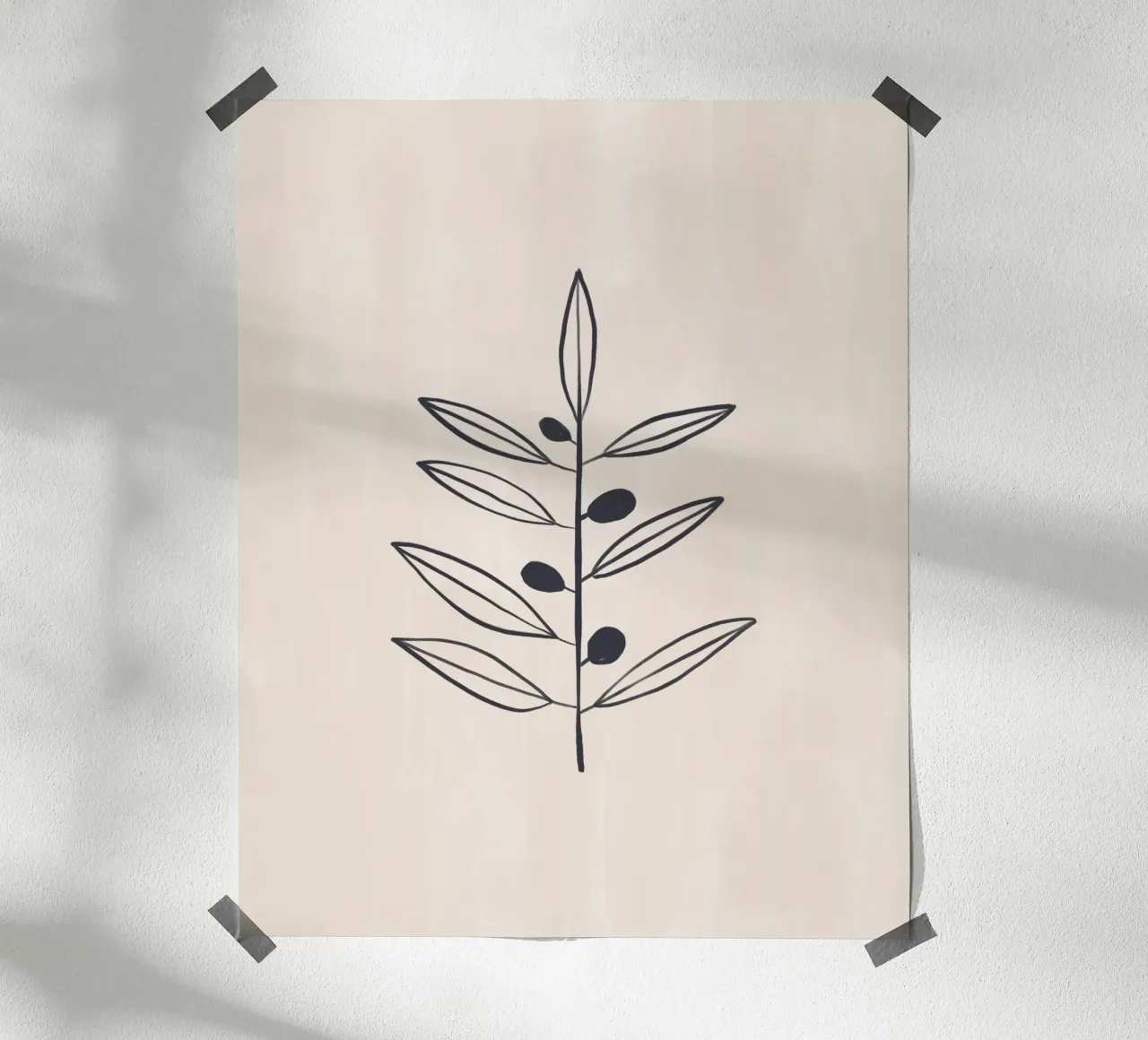 Olivenzweig Poster von Ivy Green Illustrations