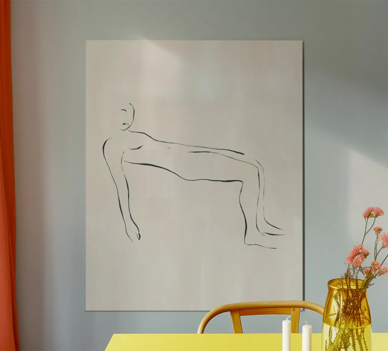 Lying down poster by Ivy Green Illustrations