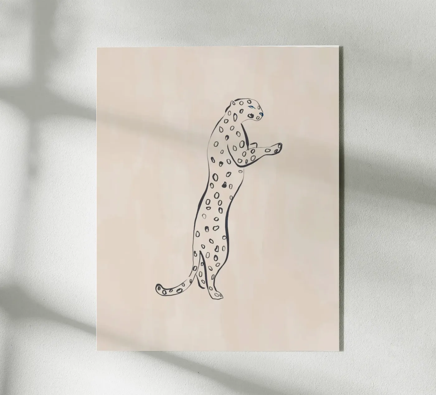Leopard acrylic glass by Ivy Green Illustrations