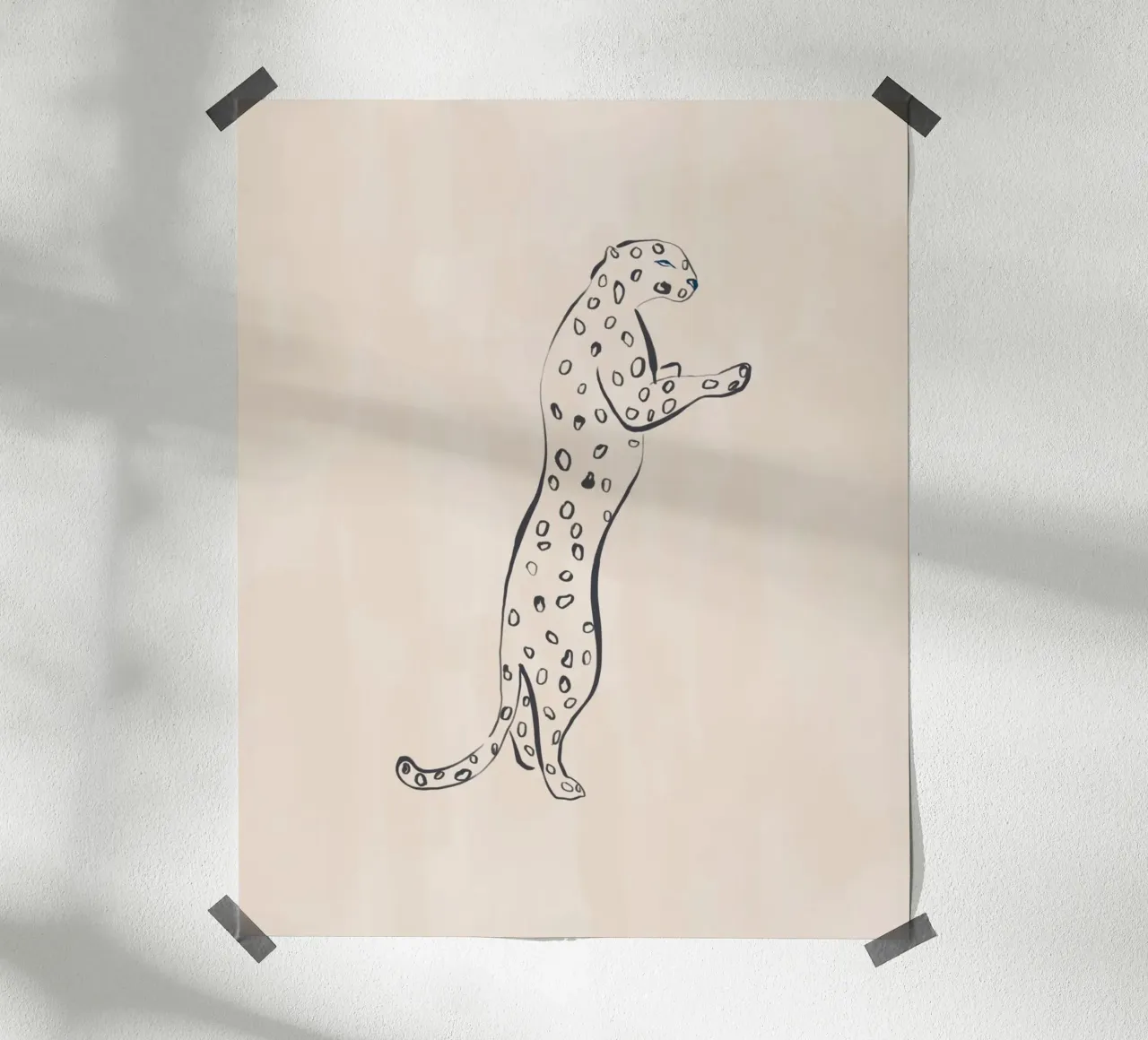 Leopard poster by Ivy Green Illustrations