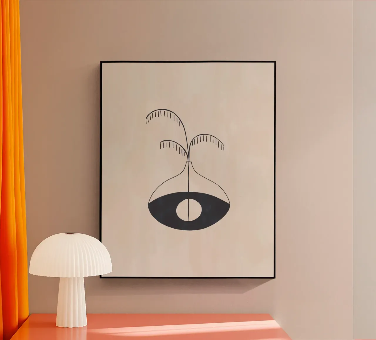 Vaso Evil Eye plexiglass da Ivy Green Illustrations