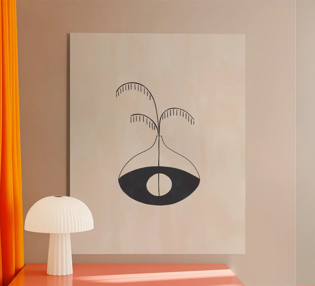 Vaso Evil Eye plexiglass da Ivy Green Illustrations