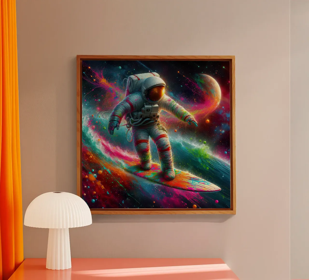 astronauta surfista plexiglass da 🎁 NOBELART
