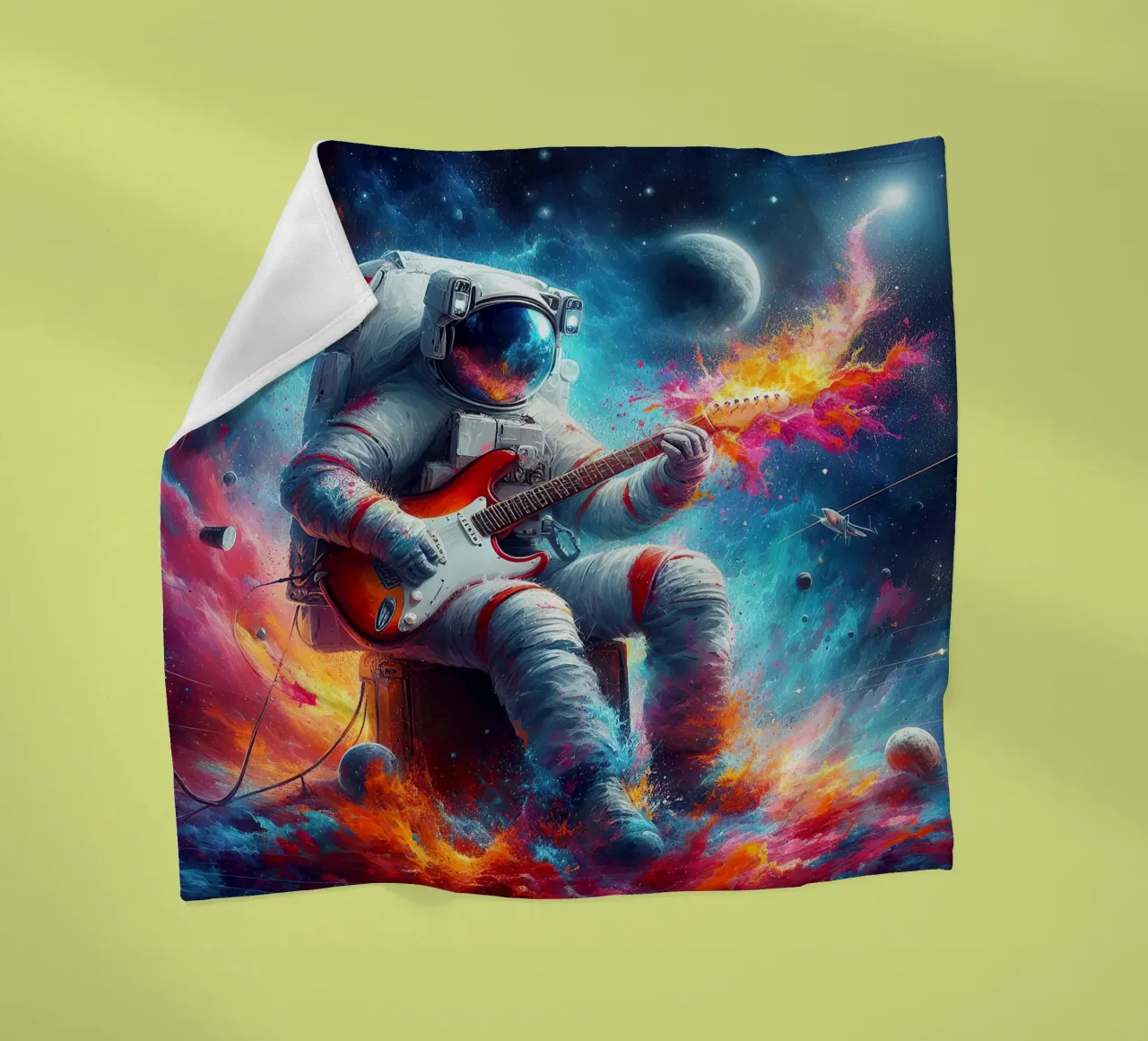 Astronauta in concerto coperta in pile da 🎁 ARTVI-SHOP
