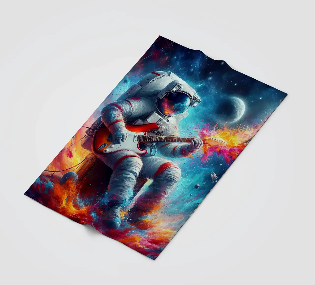 Astronauta in concerto coperta in pile da 🎁 ARTVI-SHOP