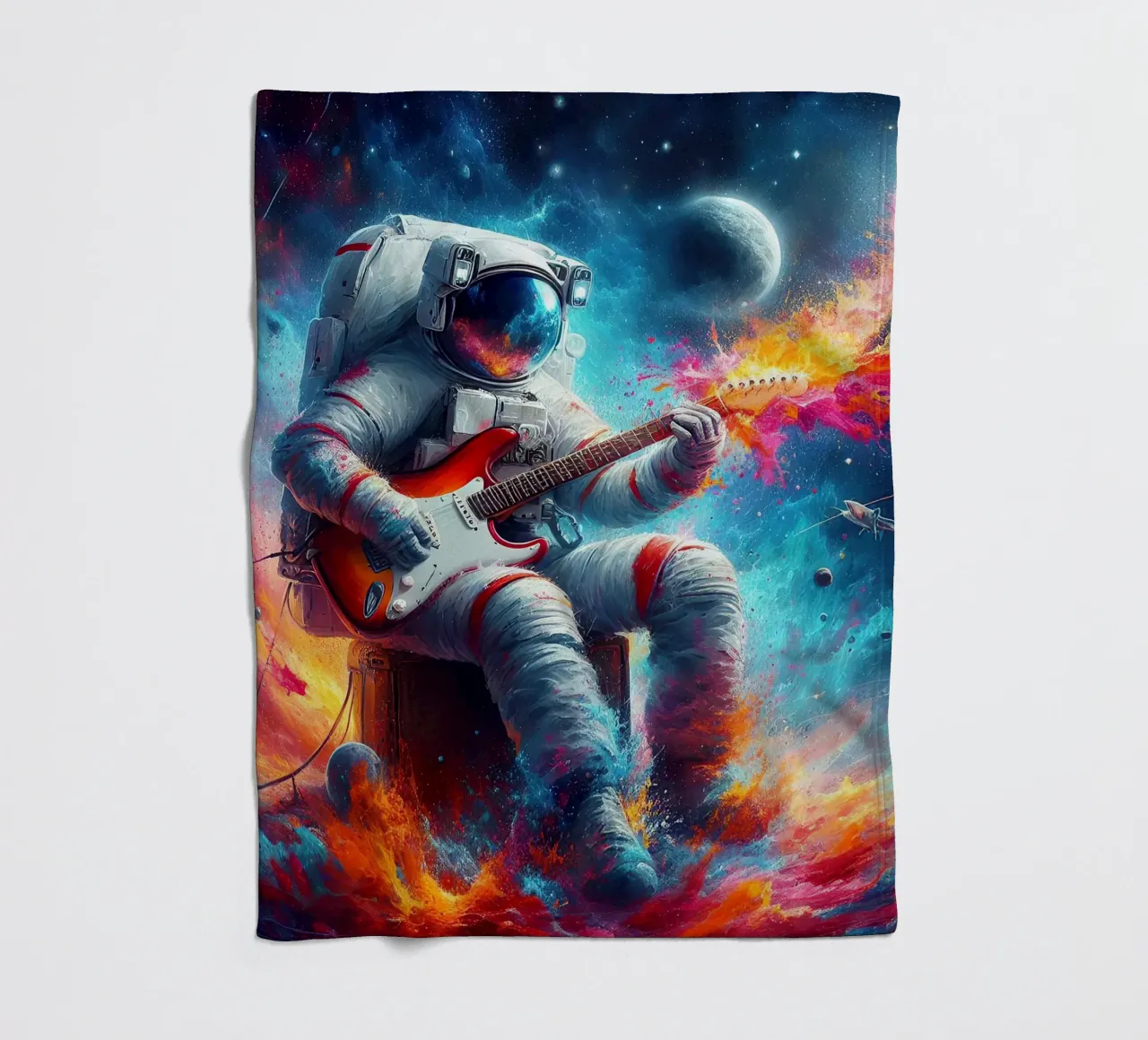 Astronauta in concerto coperta in pile da 🎁 ARTVI-SHOP