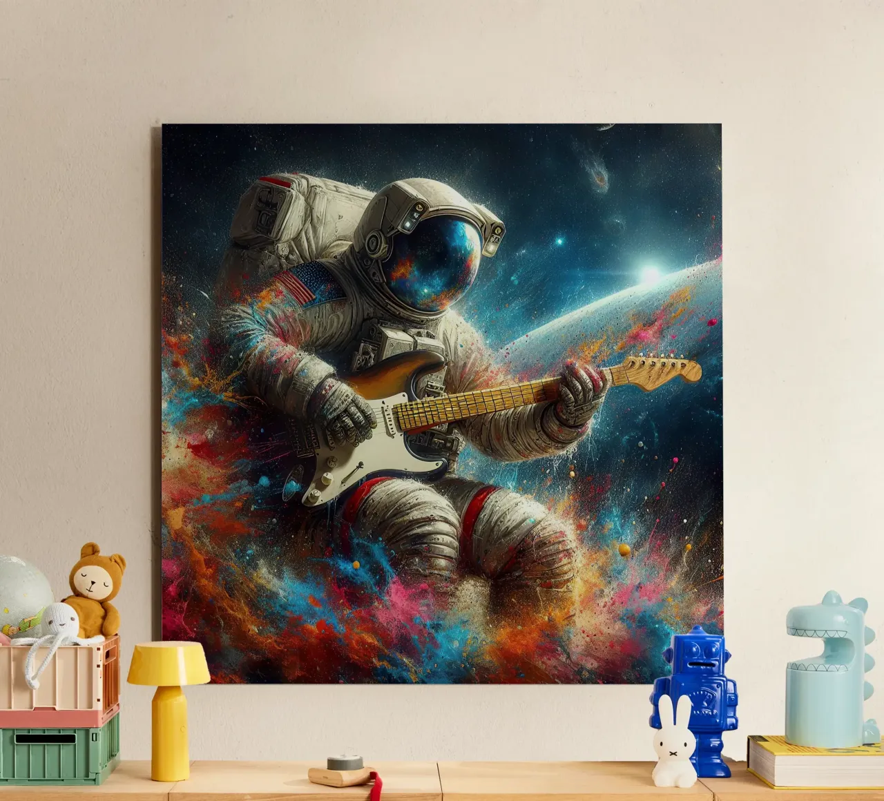 astronauta in concerto alluminio dibond da 🎁 ARTVI-SHOP
