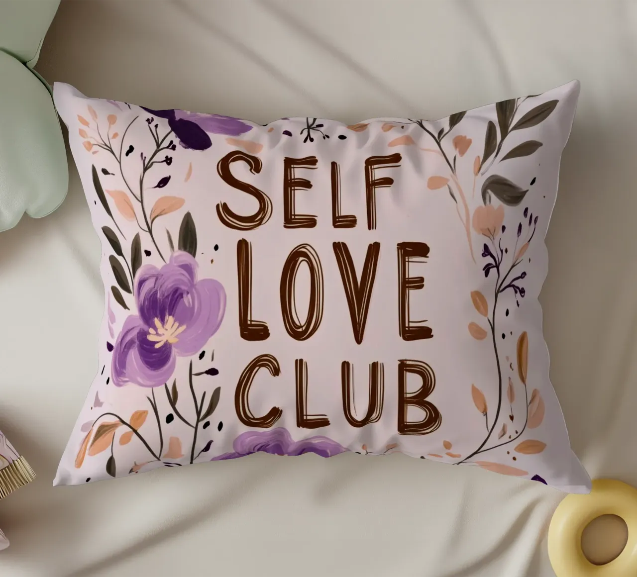 Self Love Club (Version 2) cuscino da treechild