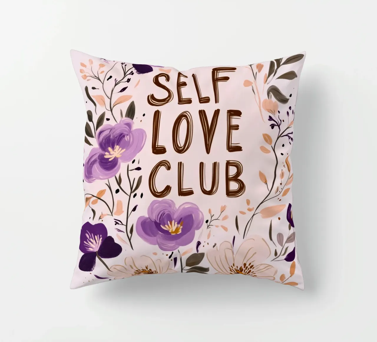 Self Love Club (Version 2) cuscino da treechild