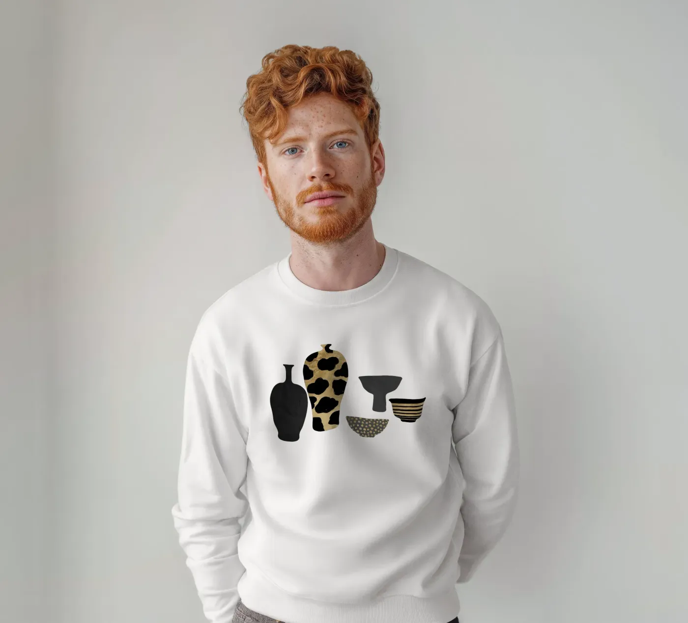 Vazen met patroon sweatshirt van Orara Studio
