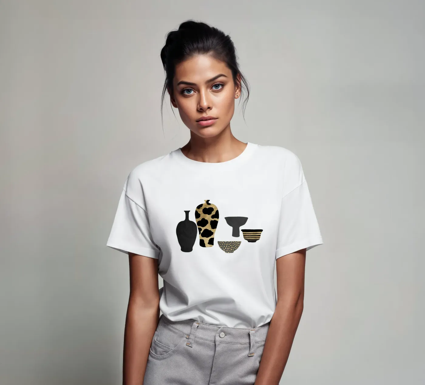 Patterned Vases t-shirt by Orara Studio
