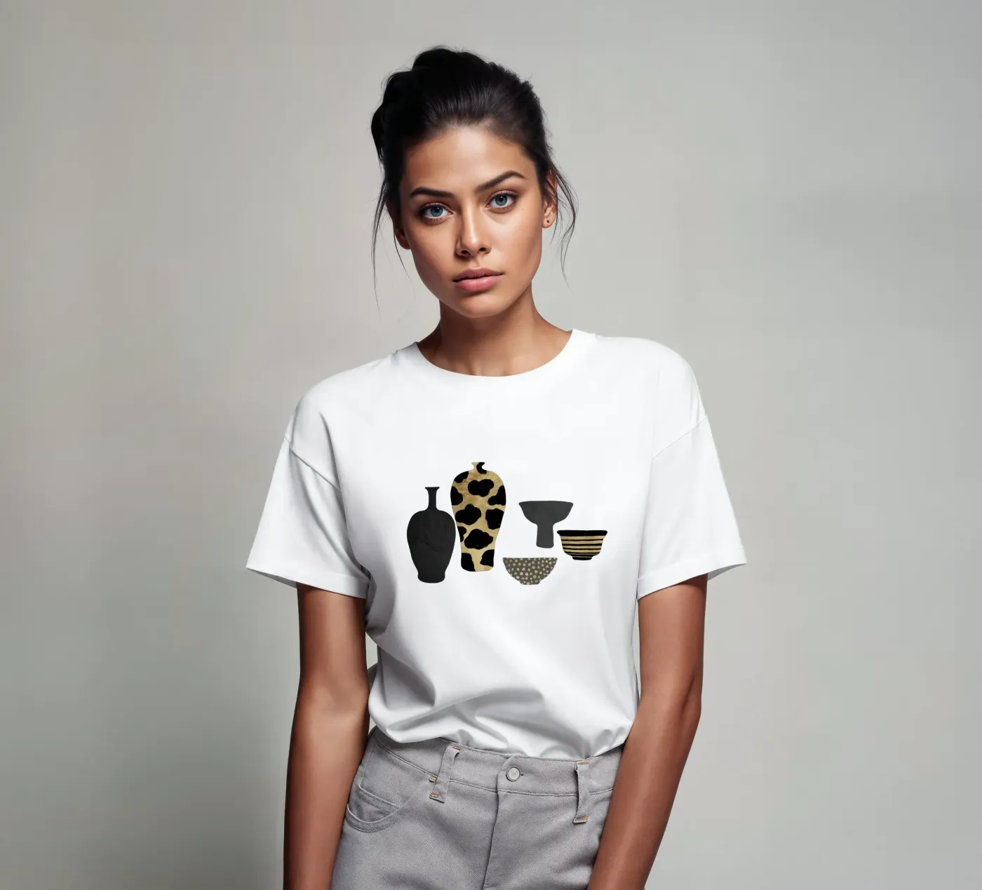 Patterned Vases t-shirt by Orara Studio