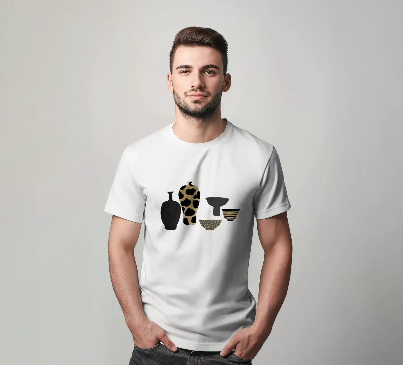 Patterned Vases t-shirt by Orara Studio