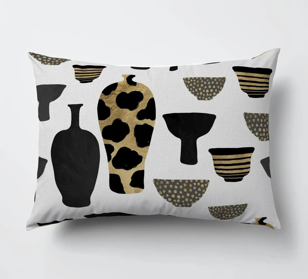 Patterned Vases decorative cushion by Orara Studio