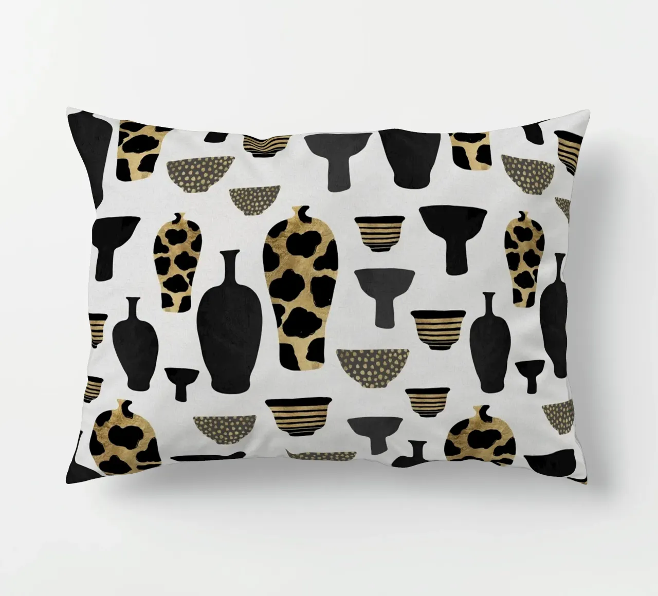 Patterned Vases decorative cushion by Orara Studio