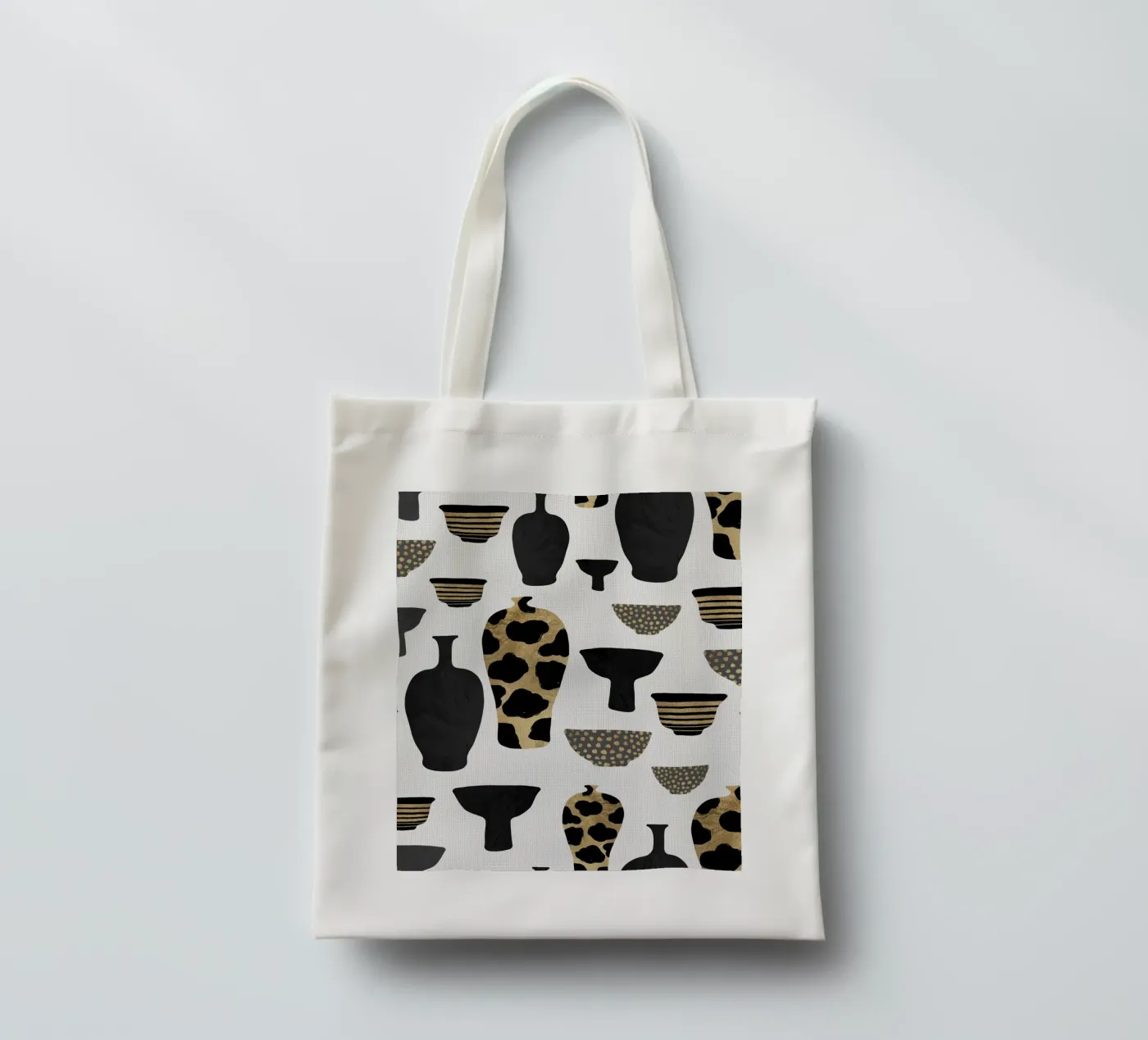 Patterned Vases tote bag by Orara Studio