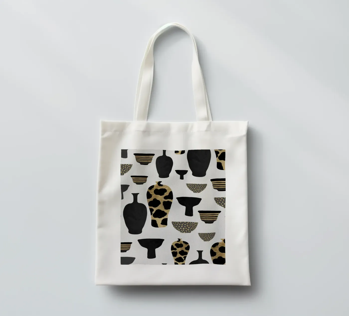 Patterned Vases tote bag by Orara Studio