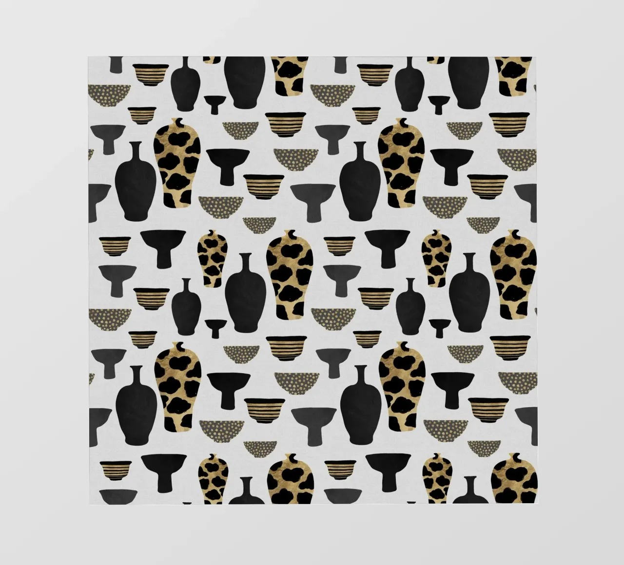 Patterned Vases fotobehang van Orara Studio