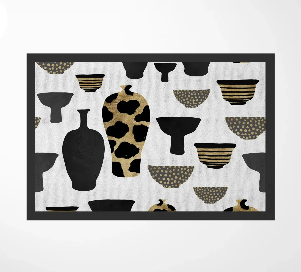 Patterned Vases doormat by Orara Studio